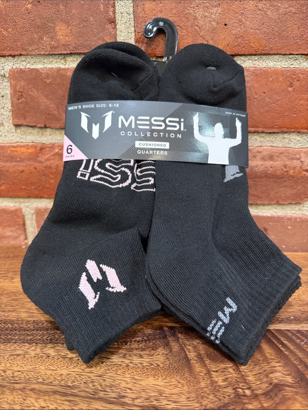 Lionel Messi quarter length socks . Just in time for FIFA World Cup